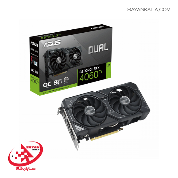 کارت گرافیک ایسوس مدل GRAPHIC CARD ASUS DUAL GEFORCE RTX 4060 TI 8GB OC