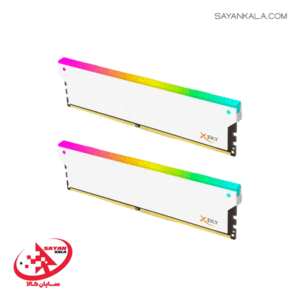 رم دسکتاپ وی کالر مدل RAM V-COLOR Manta XSky RGB 32GB(2*16) Dual 6000MHz CL36 WHITE