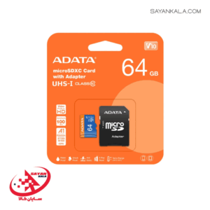 کارت حافظه میکرو اس دی ای دیتا مدل MEMORY CARD ADATA MICRO SD V10 R100 W25 64GB